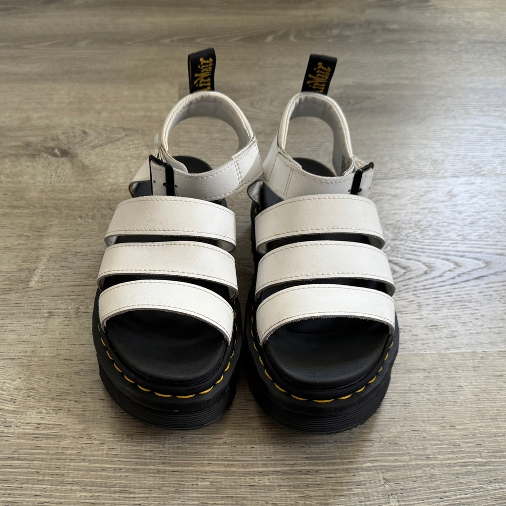 Dr. Marten’s Blaire White Chunky Sandals 6/6.5